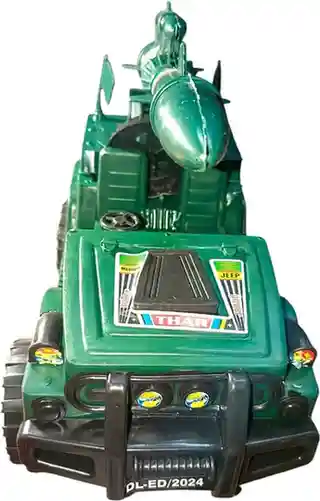 Shafa Toys Missile Thar Jeep Toy For Kids No Light, No Music, Plastic, 10 Inch Length